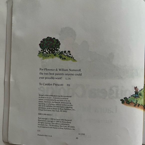 Laura Numeroff If You Give A Mouse A Cookie - Picture 4 of 7